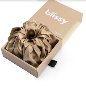 Blissy Taupe Oversized Scrunchie